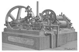 Voir le détail de cette oeuvre: Machine à vapeur & moulins - Parc de la distillerie Saint James - Sainte Marie -